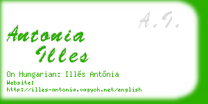 antonia illes business card